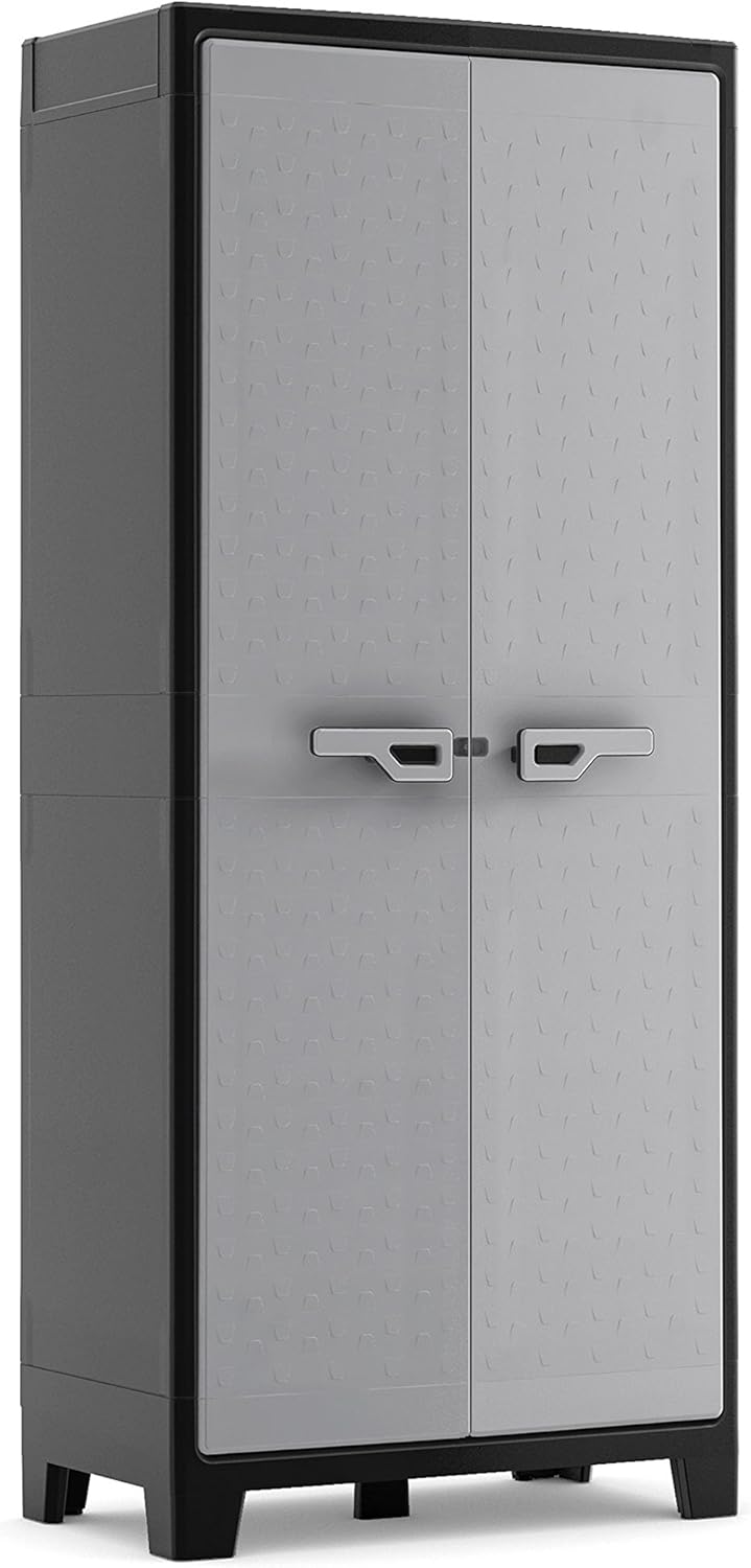 Armadio, da interno ed esterno, 80 x 44 x 182 cm, Alto Titan con Ripiani Regolabili, Keter