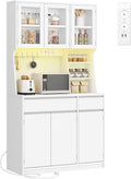 Credenza, Bianco, cucina, piano di lavoro e 2 cassetti, 40x100x180 cm, mobile buffet, ripiani regolabili, soggiorno, Hzuaneri