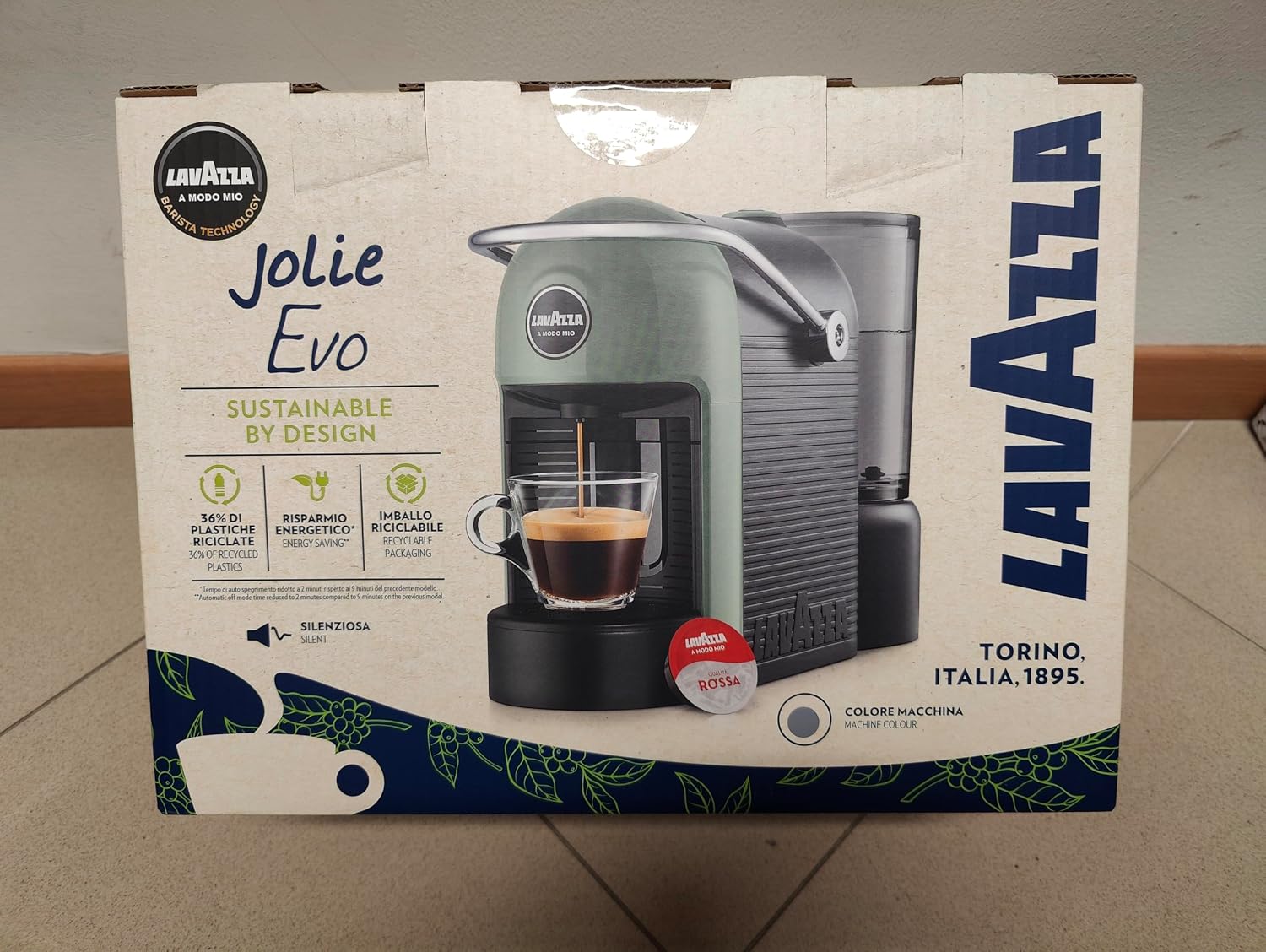 Macchina da caffè LM860, A MODO MIO JOLIE EVO (GREY) () - Macchina per caffè ESPRESSO A CAPSULE, Lavazza