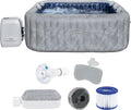 Vasche idromassaggio 6001Q, Minipiscina idromassaggio gonfiabile San Francisco Lay-Z-Spa AirJet con app, Bestway
