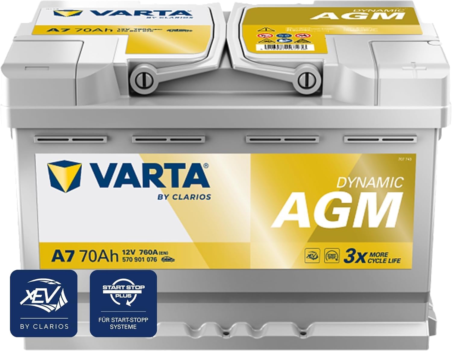 Batterie per auto 760A, VARTA