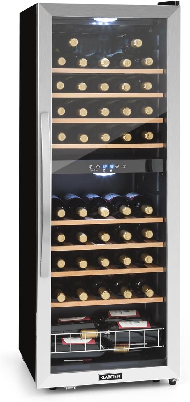 Cantine indipendenti, Cantinetta Vino, Esterni, Frigo Bar Cantina Vino con Vetrina, Mini Bar con Protezione UV, Frigo Vino Touch, 5-18°C, KLARSTEIN