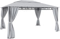 Tende per eventi e tendoni, m2 Per Esterno Giardino Piscina Fiere Ombreggiante Privacy 3x4M (Grigio), Bricozone