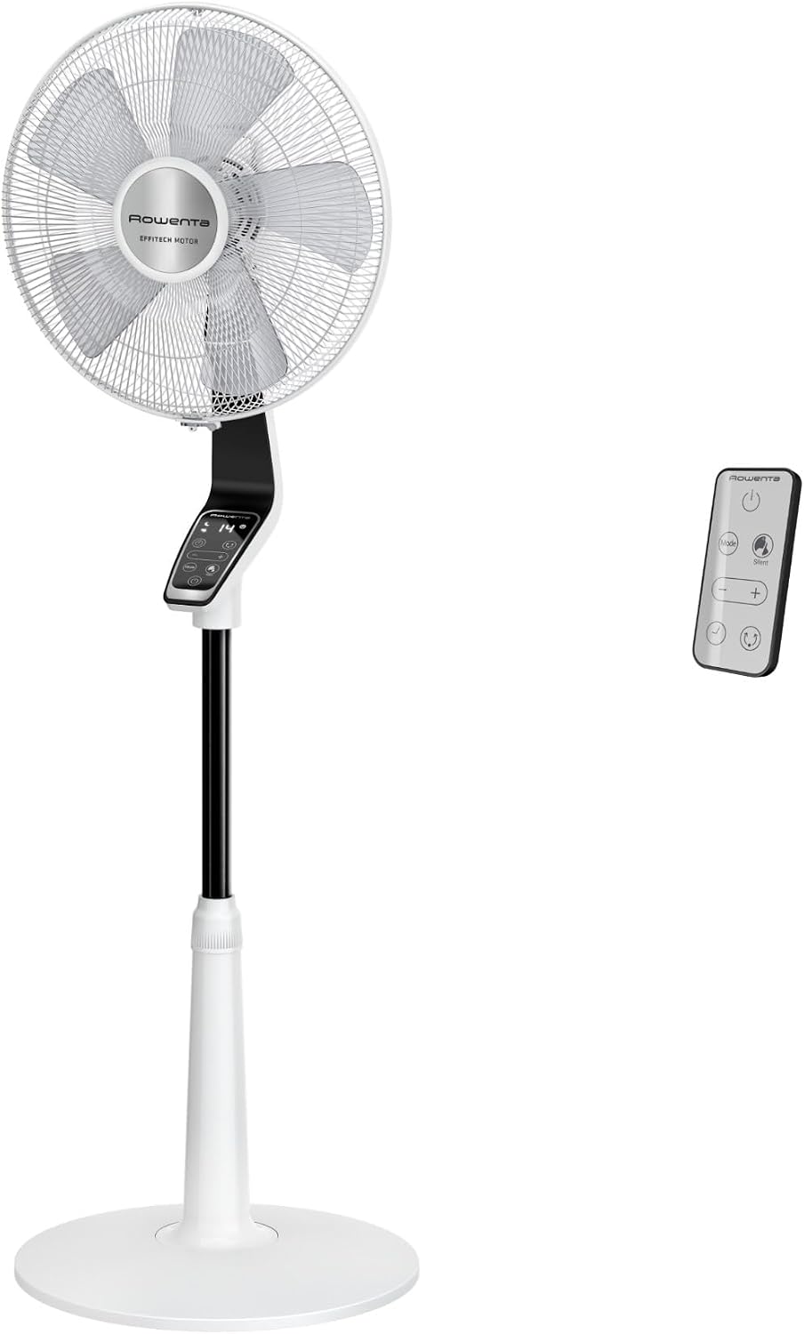 Ventilatori a piantana VU5690F0, Turbo Silence Extreme, Ventilatore a Piantana, Potente, Design Durevole, Elevata Efficienza Energetica, Rowenta
