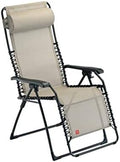 Lettino prendisole, Movida – Poltrona Basculante Relax Da Esterno - Telaio Acciaio Verniciato Cappuccino, Tela Texfil Tortora, fiam
