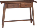 Scrivanie, Scrivania Marrone 110 x 30 x 79 cm Legno di Mogano Massello, Scrivania Stretto per Soggiorno, Tavolo Consolle Elegante, Ingresso, vidaXL