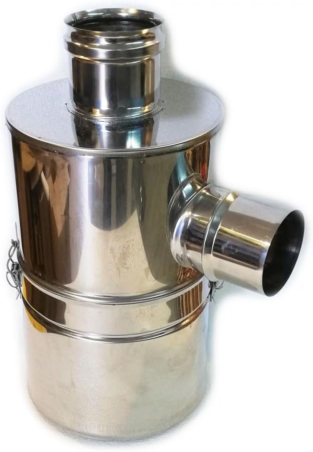 Strumenti decarburazione caminetto D100MM, Abbattitore di Fuliggine ad Acqua per Stufe A Pellet Diametro 100 polveri sottili, Nova italf