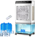 Condizionatori a evaporazione, Raffrescatore Evaporativo Industriale 40 L, Rinfrescatore d'Aria Professionale 100 W, Portata 3000m3, Garage, YDkjwjw