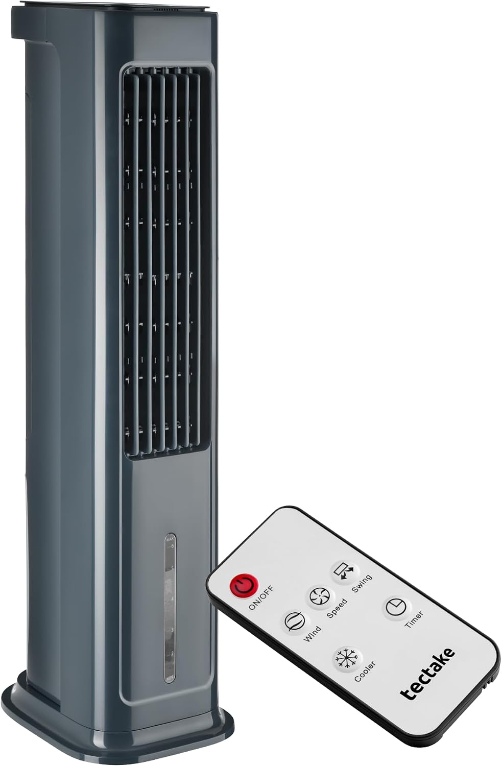 Condizionatori a evaporazione, ® Raffrescatore d'aria 4in1, Serbatoio 5 L 2 Siberini, Ventilatore a Torre Purificatore 3 Modalità, tectake