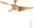 Cecotec Ventilatori da soffitto, Telecomando, Timer, Estate, Inverno, Design elegante, 3 pale 132 cm, Lampada a LED 18 W, 3 tonalità, 6 velocità