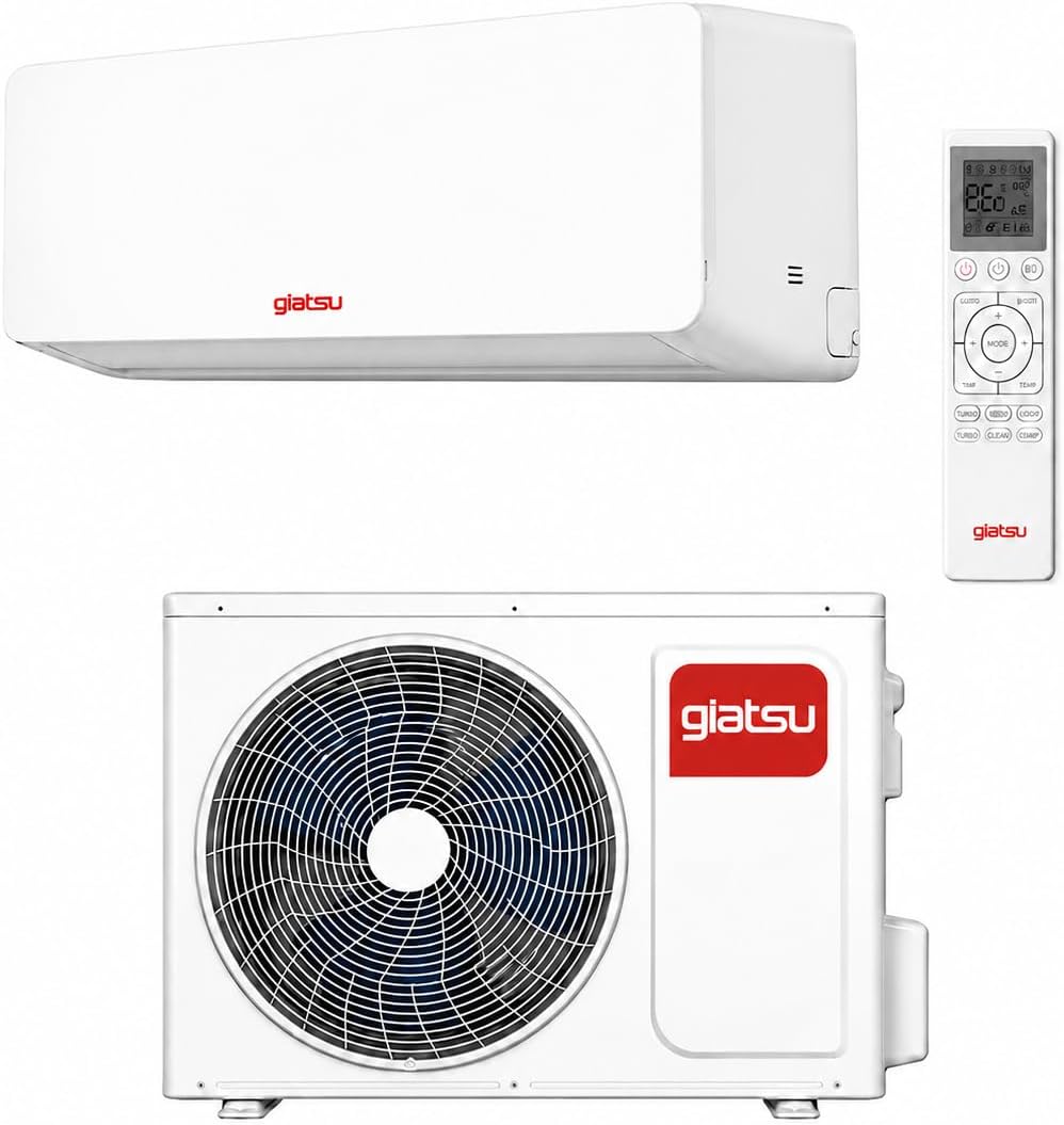 Climatizzatore split R32, Condizionatore 12000 BTU Inverter – Climatizzatore Silenzioso Caldo, Freddo ad Alta Efficienza, Generico