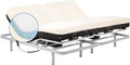 Letti, – Letto Matrimoniale Elettrico 160x190 cm con 2 Reti Indipendenti, Fodera in Cotone Sfoderabile, Comfort Personalizzato, Geriafy