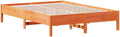 Strutture letto, Letto Senza Materasso Marrone Cera 160x200 cm in Legno di Pino, vidaXL