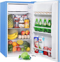 Mini frigorifero BR321, Frigorifero Piccolo 91 L, Frigorifero Monoporta con Fresh Zone, Controllo della Temperatura, Silenzioso, Dormitorio, Upstreman