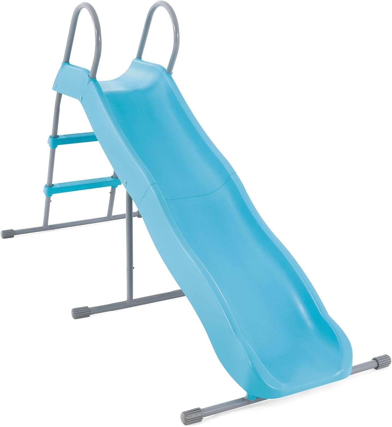 Scivoli, Azzurro, 196x84x119 cm, 44106 – Scivolo da Giardino per Bambini, Acciaio e Plastica, Intex