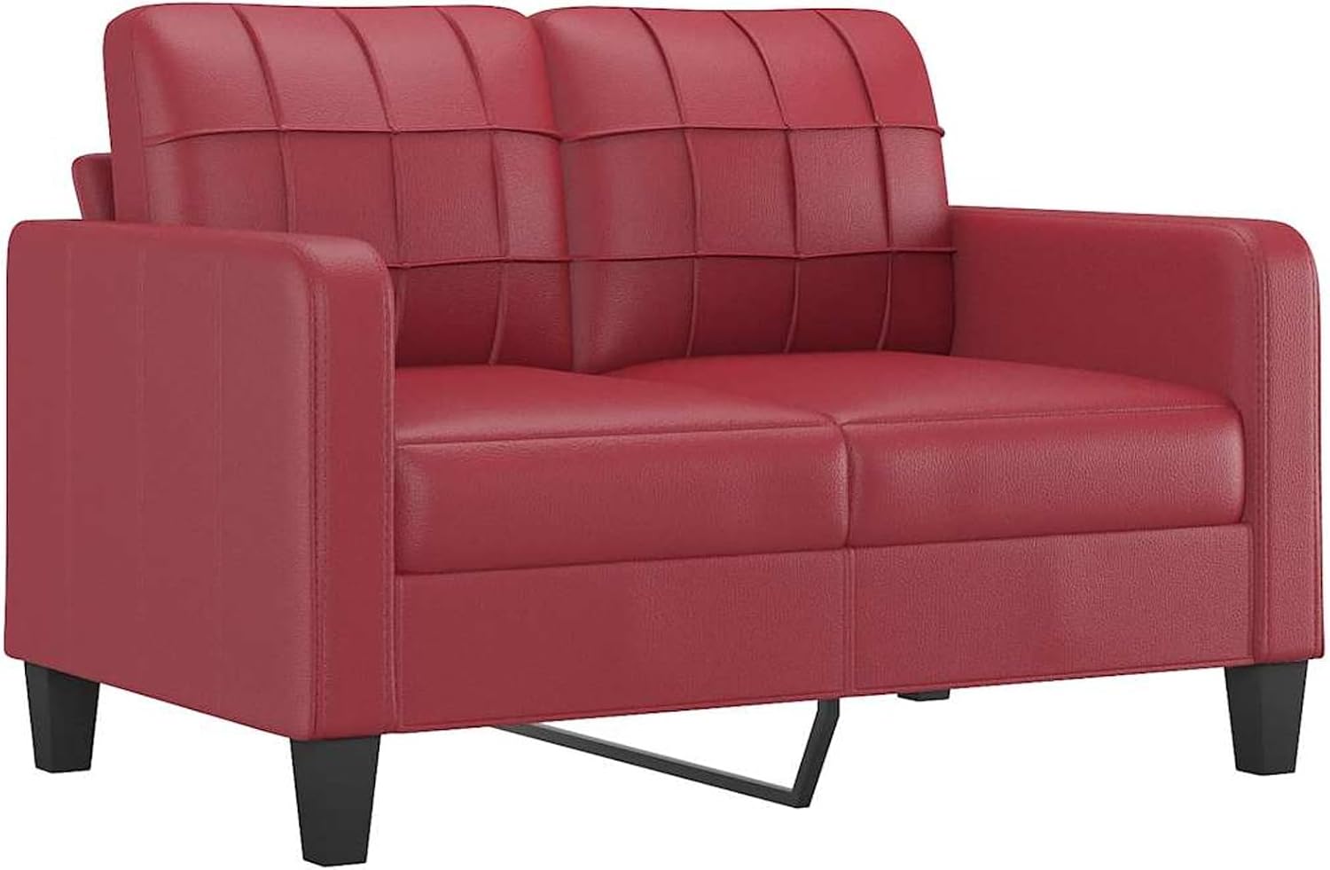 Divano, a 2 posti in Pelle sintetica Rosso Vino 120 cm Divani, Rantry
