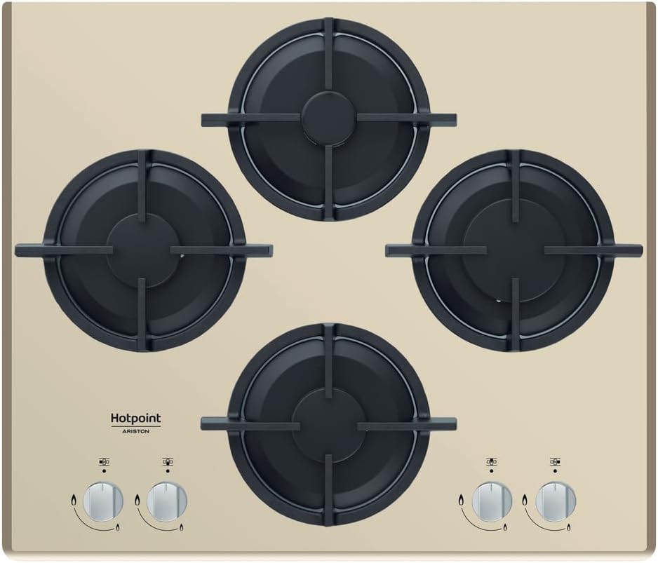 Whirlpool 61S piano cottura, a gas Hotpoint: 4 fuochi, HAGD