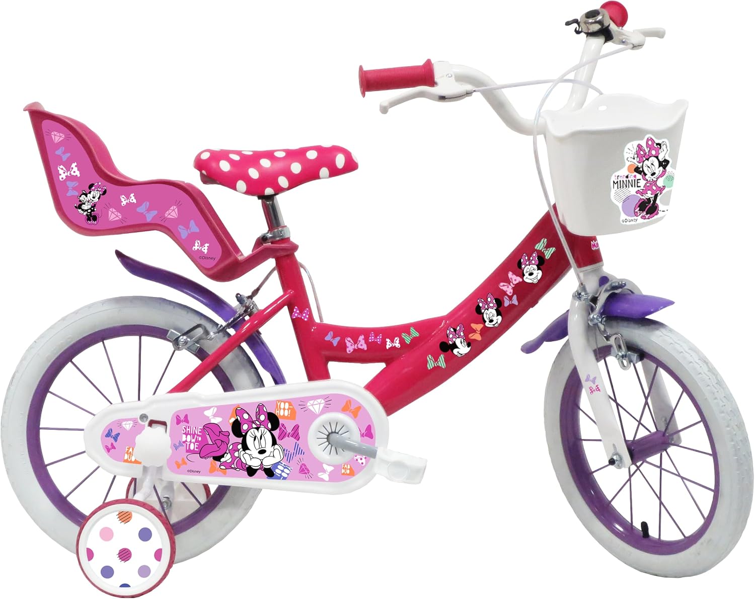 Bici per bambini, Bici per Bambina Bicicletta Denver Albri Minnie - Taglia 16 pollici, Tecnobike Shop