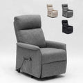 Poltrone relax et chaise longue, Poltrona Relax Elettrica con Sistema Alzapersona per Anziani Giorgia FX - Grigio, Produce Shop