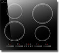 Piano cottura, Induzione 4 Fuochi, a Induzione 4 Piastre da Incasso 60 cm, Piano a Induzione 7200 W, 220 V, 4 zone con funzione Boost, Timer, DELITEER