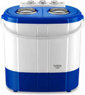 Lavatrice, Capacità 3 kg, 2 Scomparti, Camp - Mini Portatile con Centrifuga, Roulotte, Camper, Caricamento dall'alto, Nessuna installazione, briebe