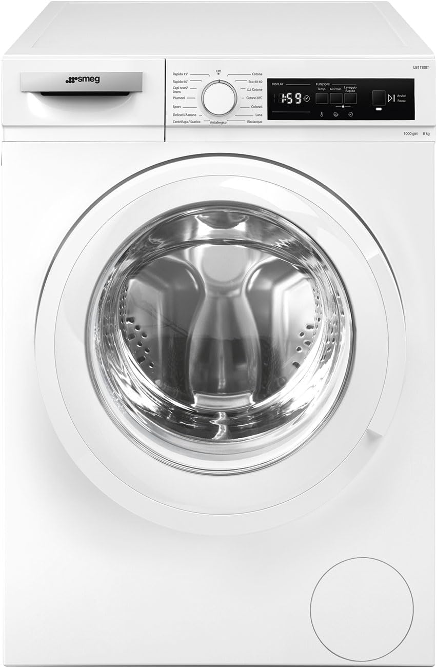 Smeg lavatrice, da 8 kg, 1000 giri