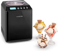 Macchine del gelato, 250 Watt, Capacità: 2,5 Litri, Funzione di Raffreddamento, Timer, Display LED, Facile da Pulire, Cucchiaio, Nero, KLARSTEIN
