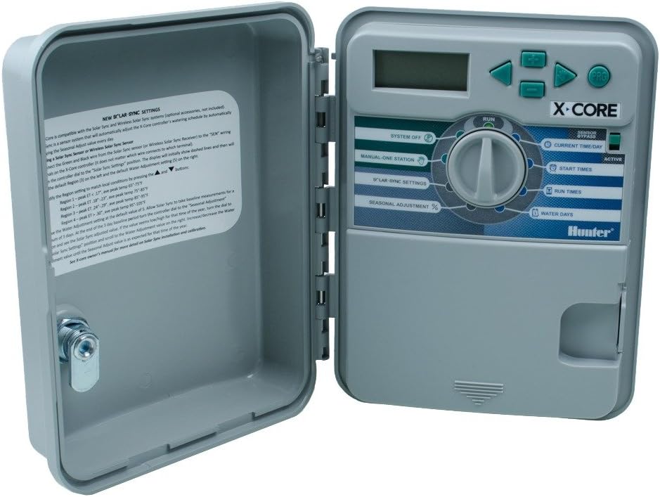 Computer per irrigazione XC-601, Programmatore di irrigazione, 6 stazioni, per Esterni, Hunter