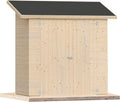 Casetta da giardino, box ideale per terrazzi e balconi (Con Pavimento), armadio rimessa attrezzi, deposito, lecasettedilegno