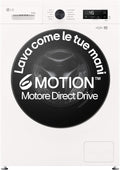 LG W4NX1085NWB lavatrice, Lavasciuga 8, 5 kg Serie X1, 1400 Giri, Tecnologia 6 Motion Direct Drive, e Asciugatrice Insieme Classe A, Wi-Fi, Bianca