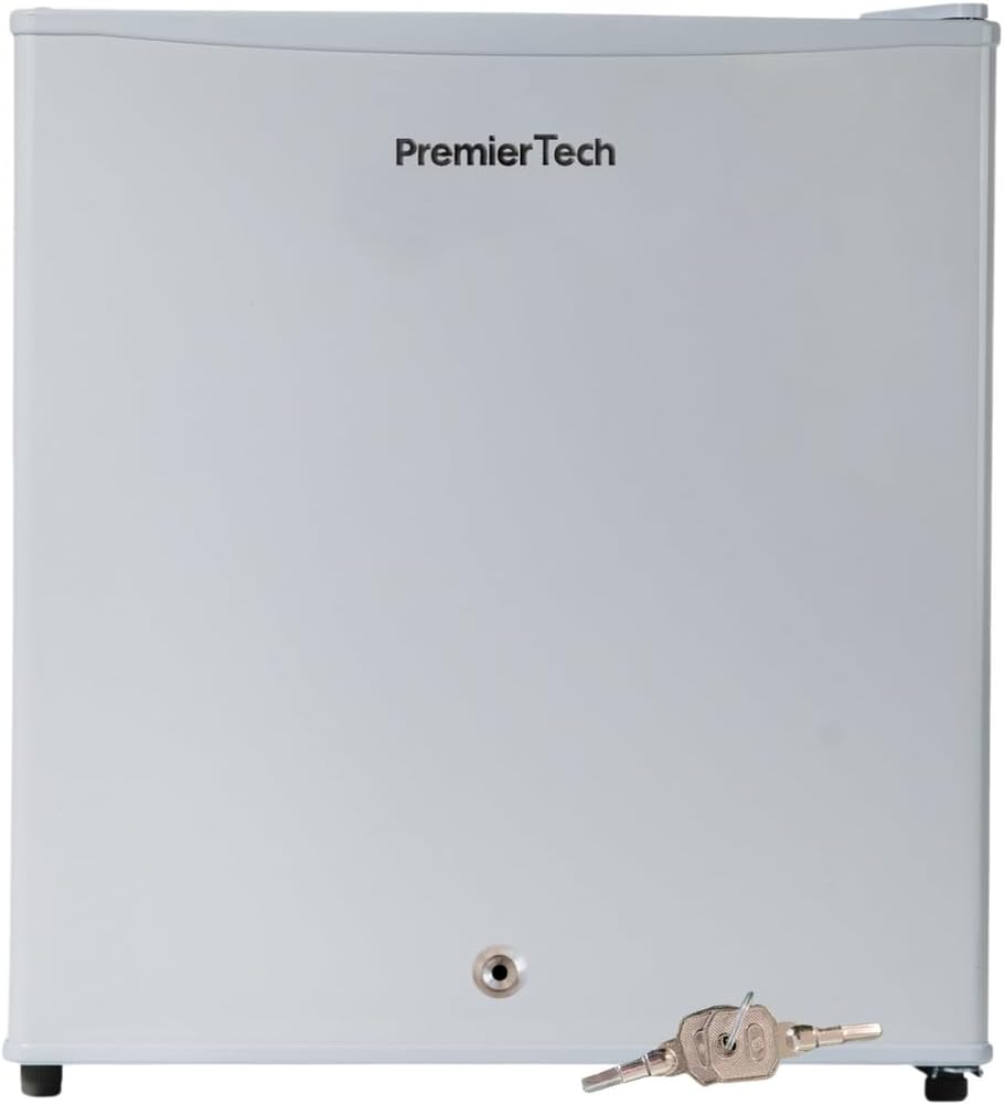 Mini frigorifero PT-F47K, 45 Litri, Con Chiave, Frigorifero Hotel, Ufficio, Casa, Risparmio Energetico, Porta reversibile, Compatto, PremierTech