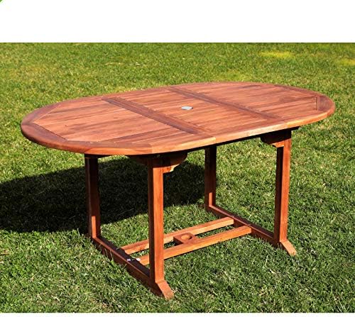 Tavoli standard, Tavolo ovale allungabile in teak fino a 160 cm, San Marco