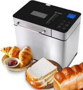 Macchine del pane, 750 g, 1000 g, Macchina per il pane in acciaio inox, 19 programmi di cottura completamente automatica per 500 g, COOCHEER